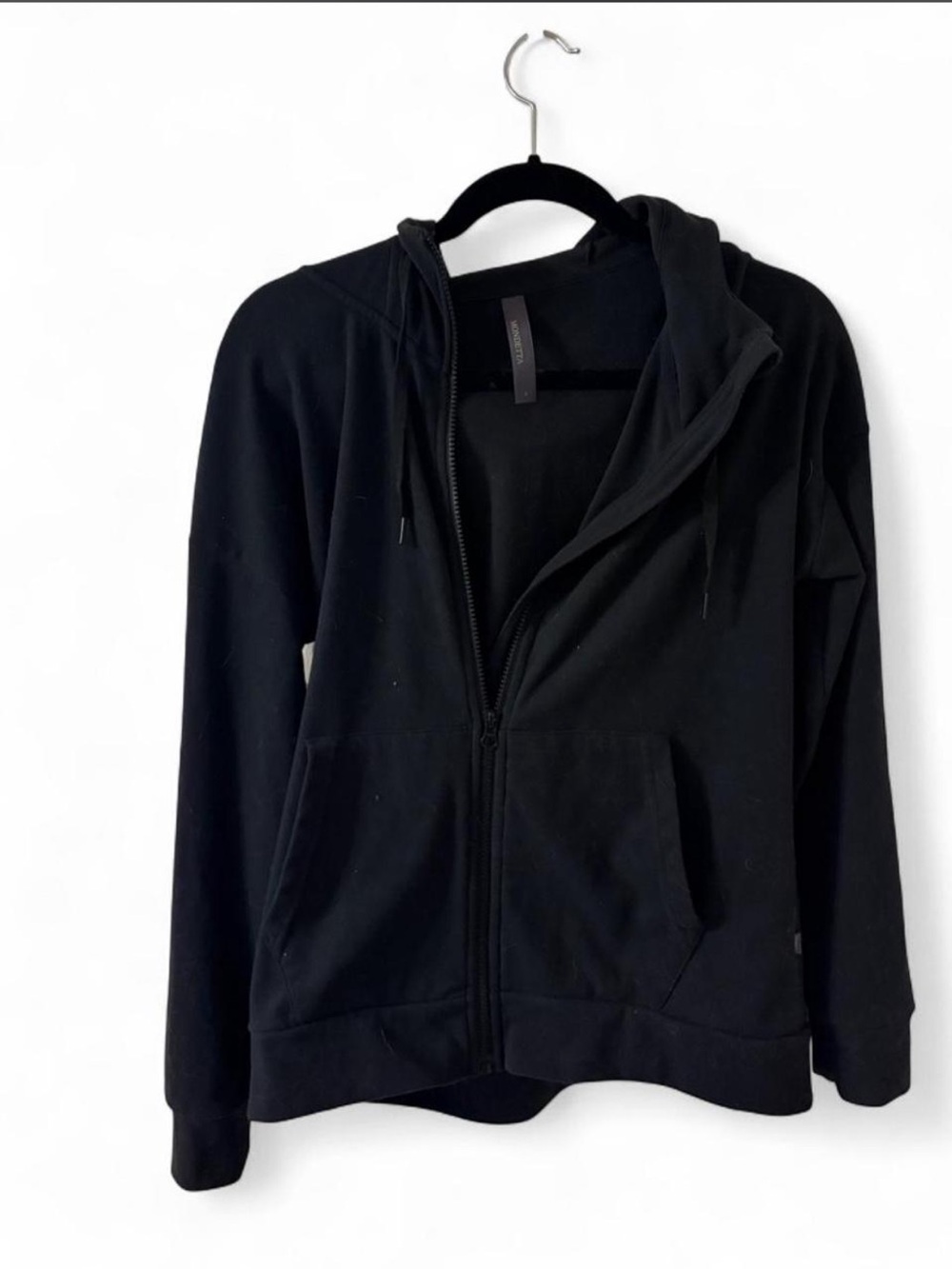 Mondetta Black Zipup women’s hoodie small